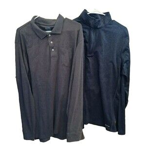 Tek Gear Dry Tek & Croft & Barrow Bundle Of 2 Mens XXL Long Sleeve Casual Shirts